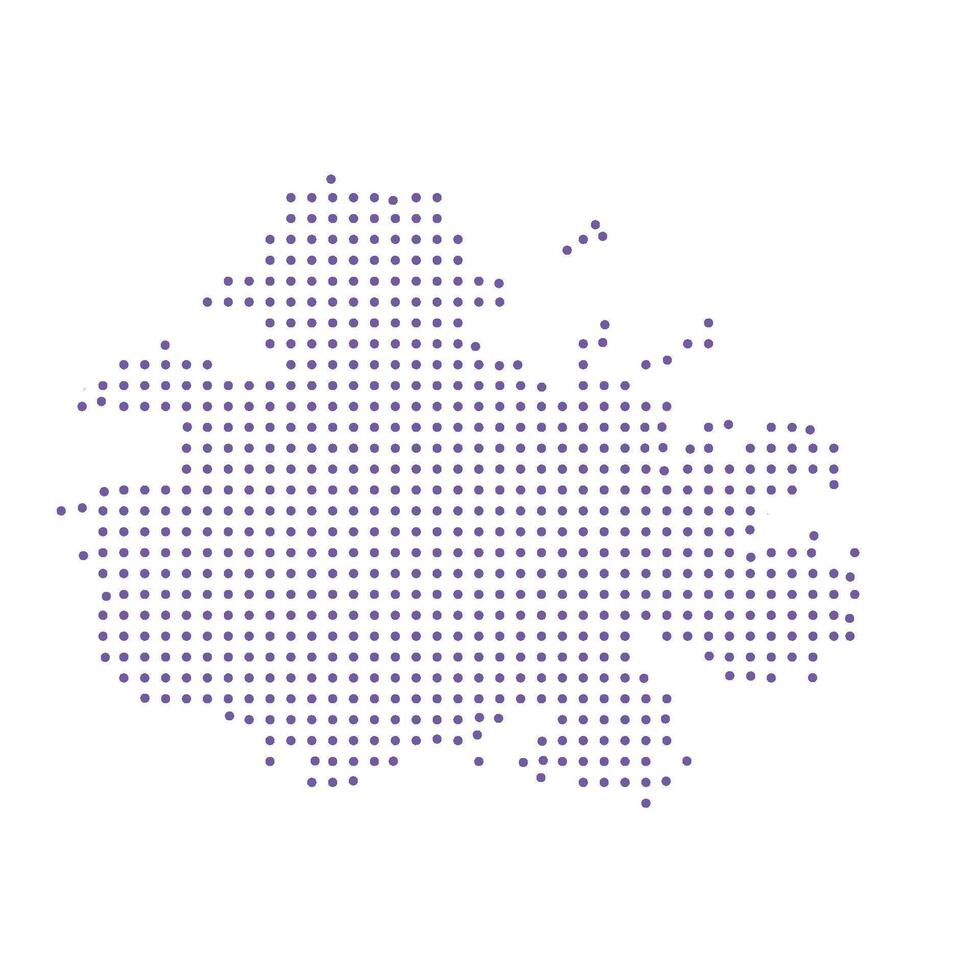 Antigua map dotted pattern design purple circle vector