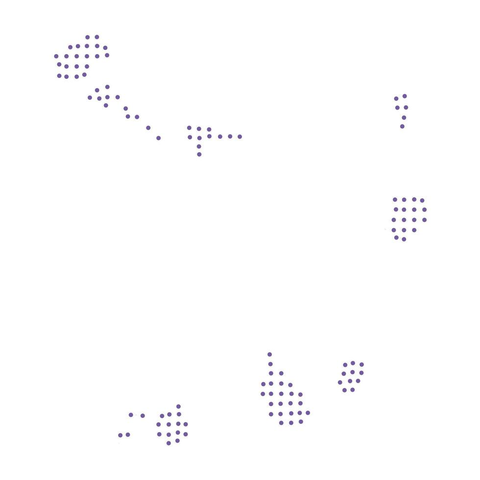 CapeVerde map dotted pattern design purple circle vector