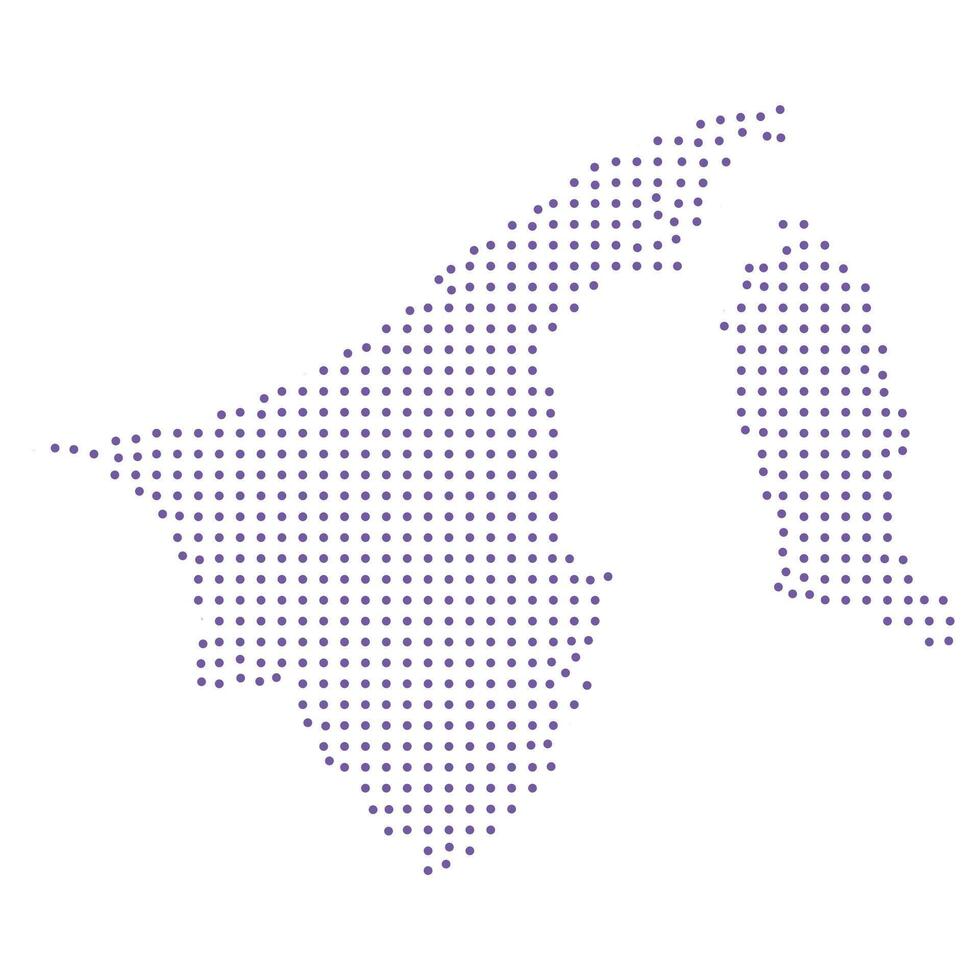 Brunei map dotted pattern design purple circle vector