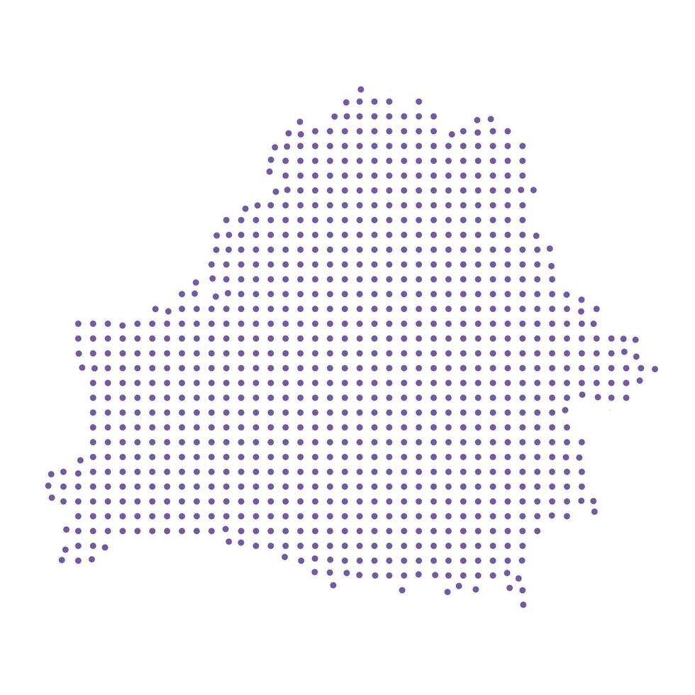 Belarus map dotted pattern design purple circle vector