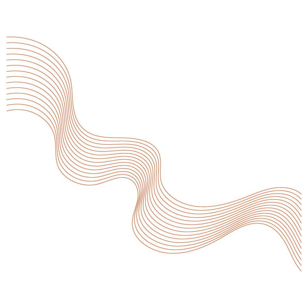 Modern Abstract Wave Line vector
