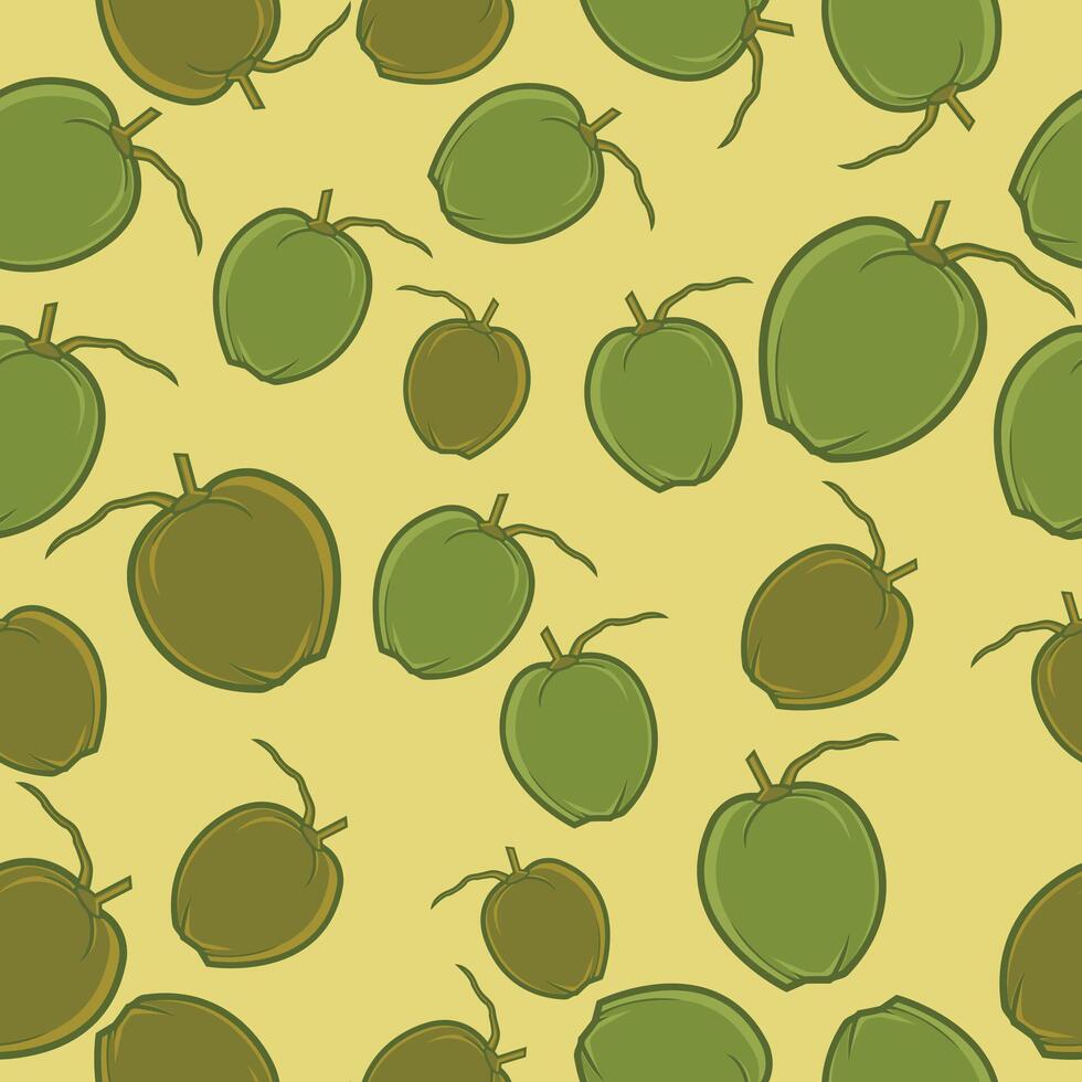 coconut seamless pattern background vector