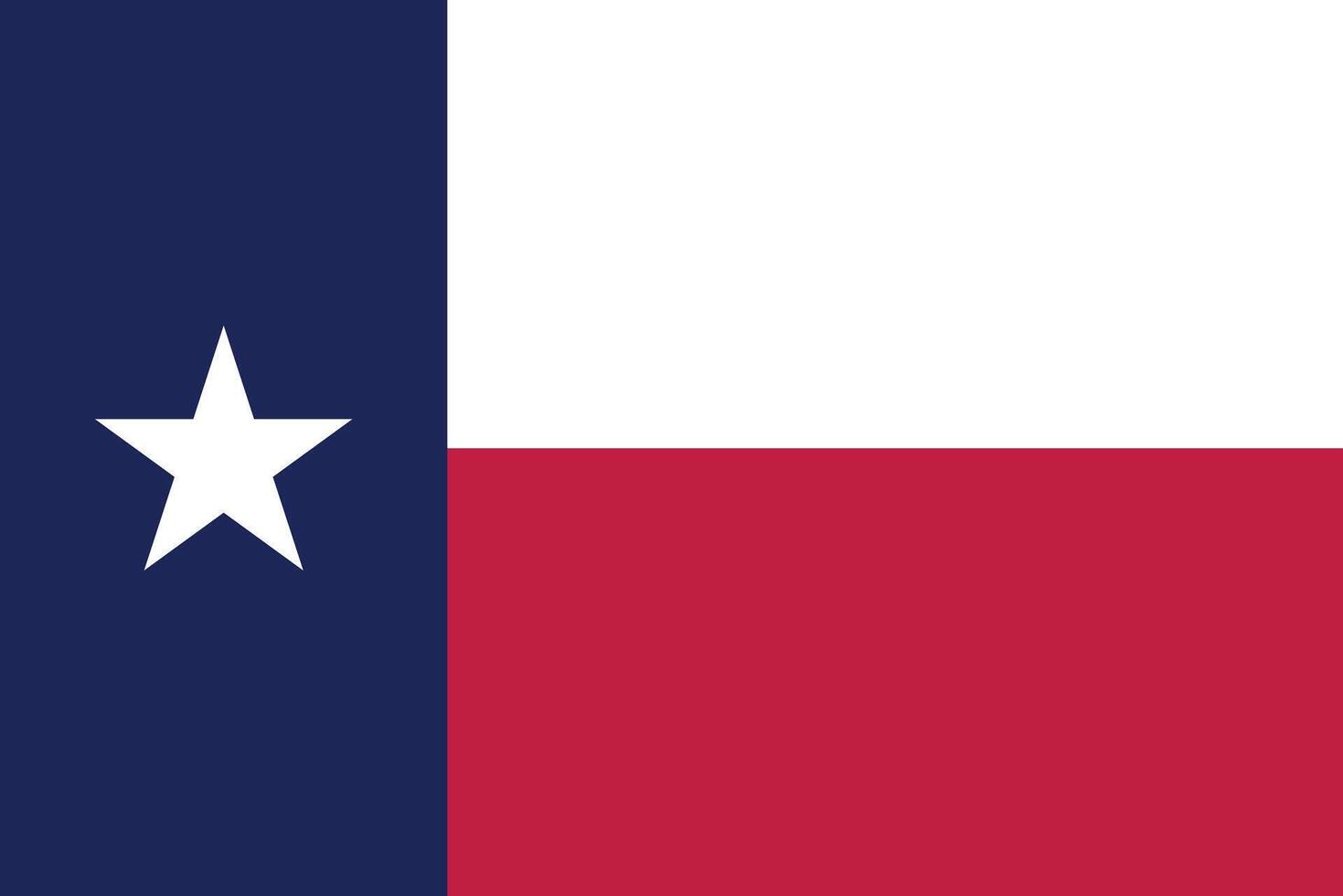 Official Texas Flag. High resolution image of the Texas state flag. vector