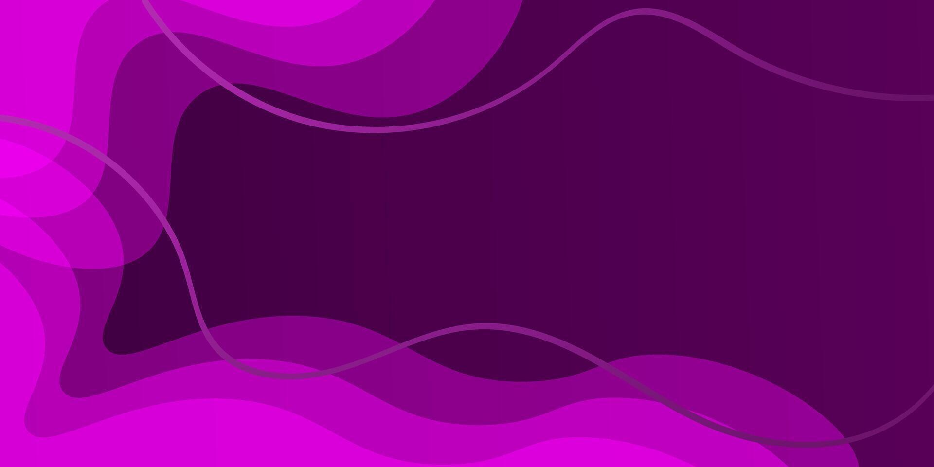 Abstract purple wave gradient background vector