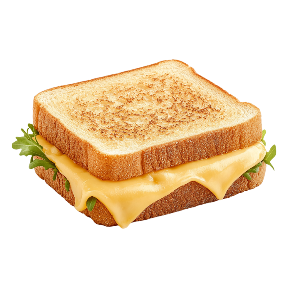 A grilled cheese sandwich with cheese and lettuce png