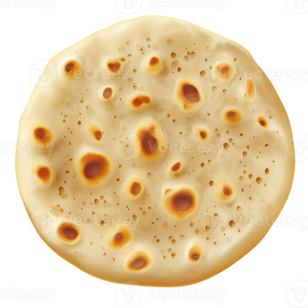Isolated Golden Brown Pancake with Textured Surface on Transparent Background png