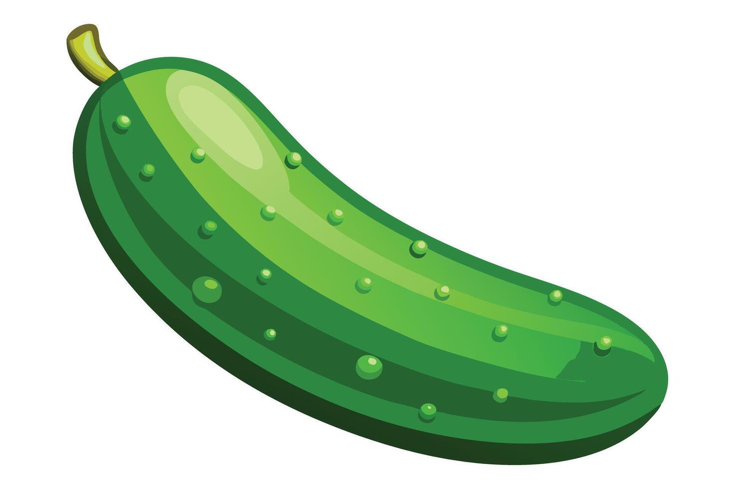 llustration of a Fresh Cucumber vector