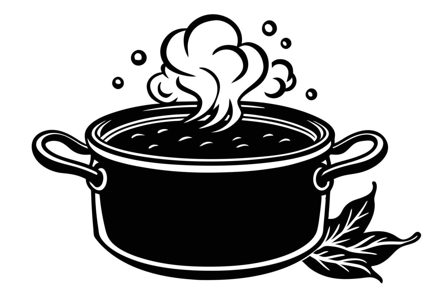 Pot Illustration for Culinary Design vector