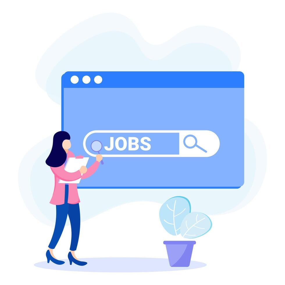Illustration graphic of jobs vector