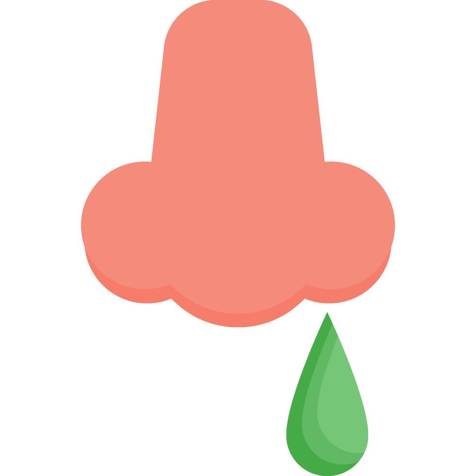 flu in flat icon style vector