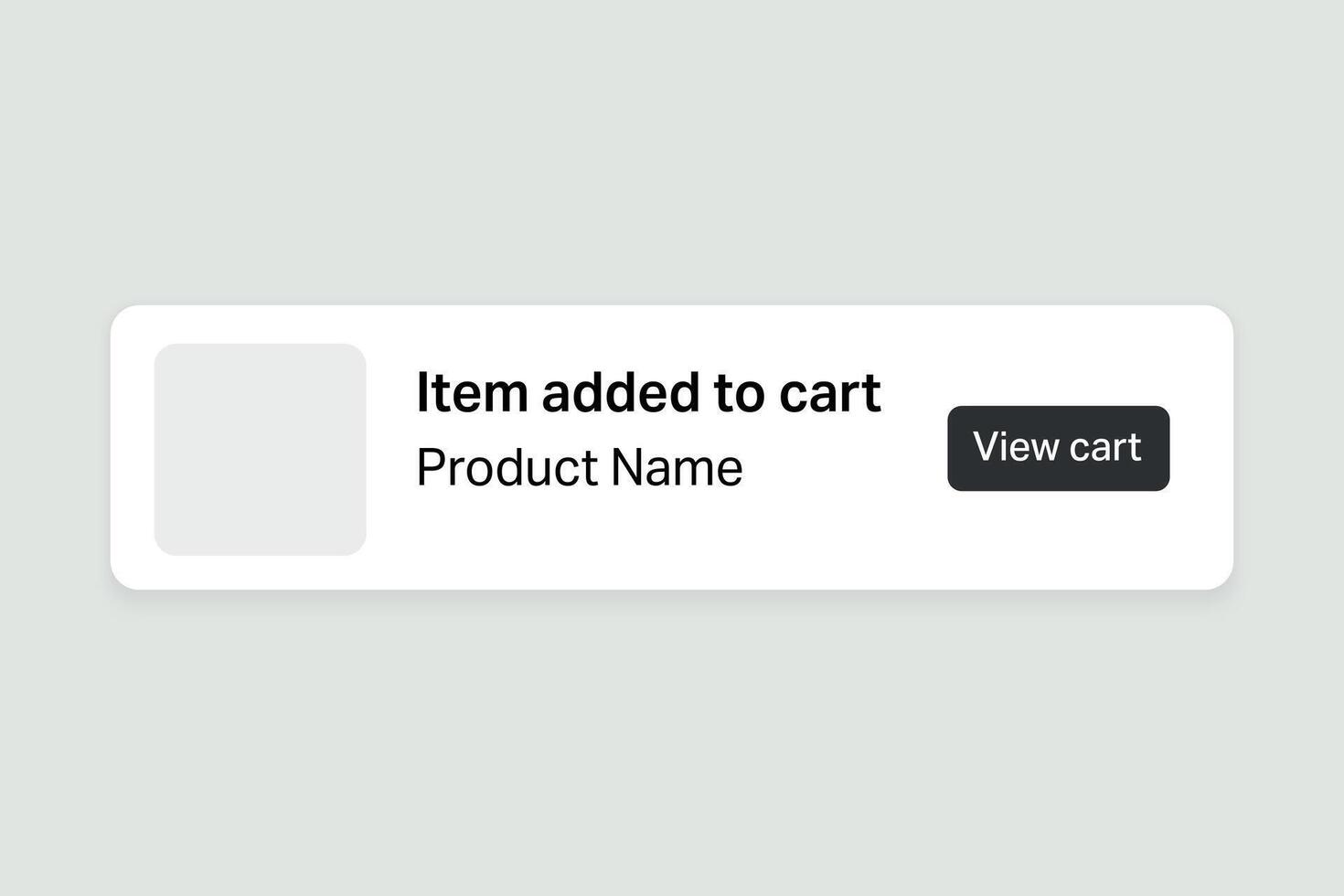 Shopping alert pop up with product preview vector