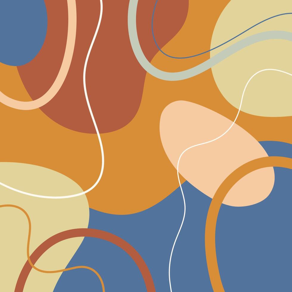 Hand drawn art background design. vector