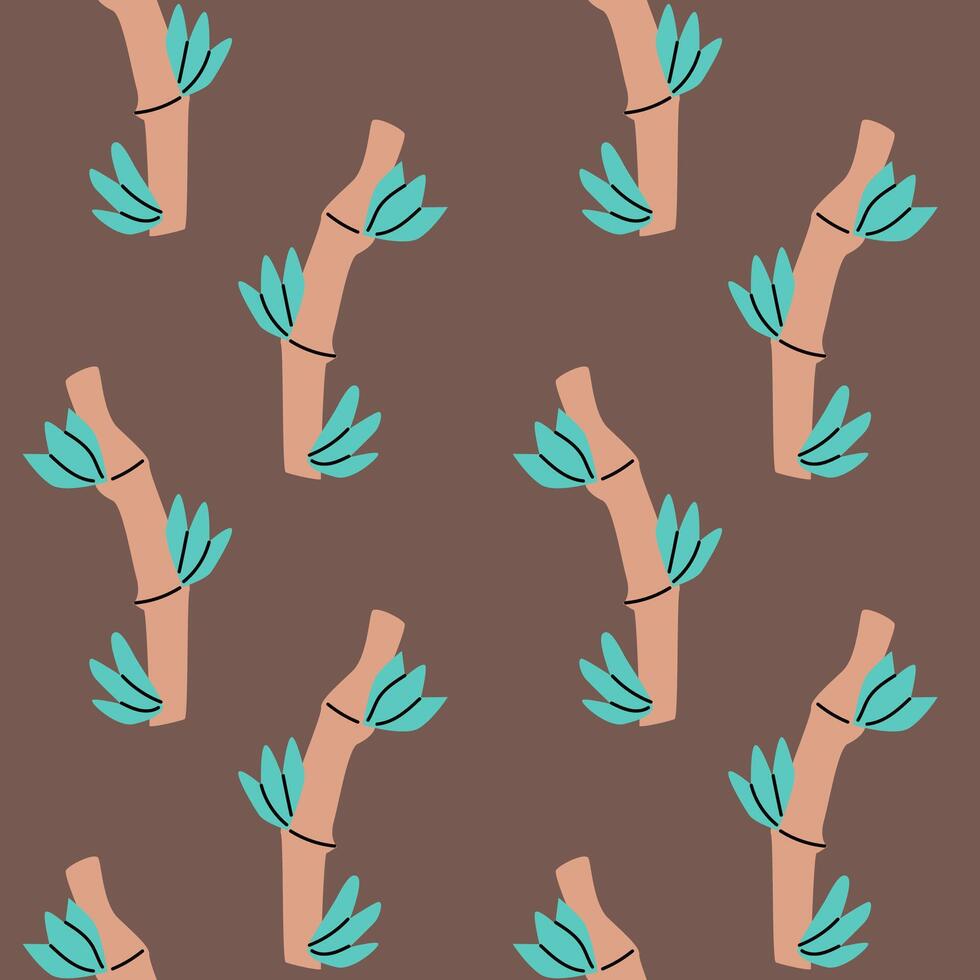 Seamless bamboo pattern for nature inspired design vector