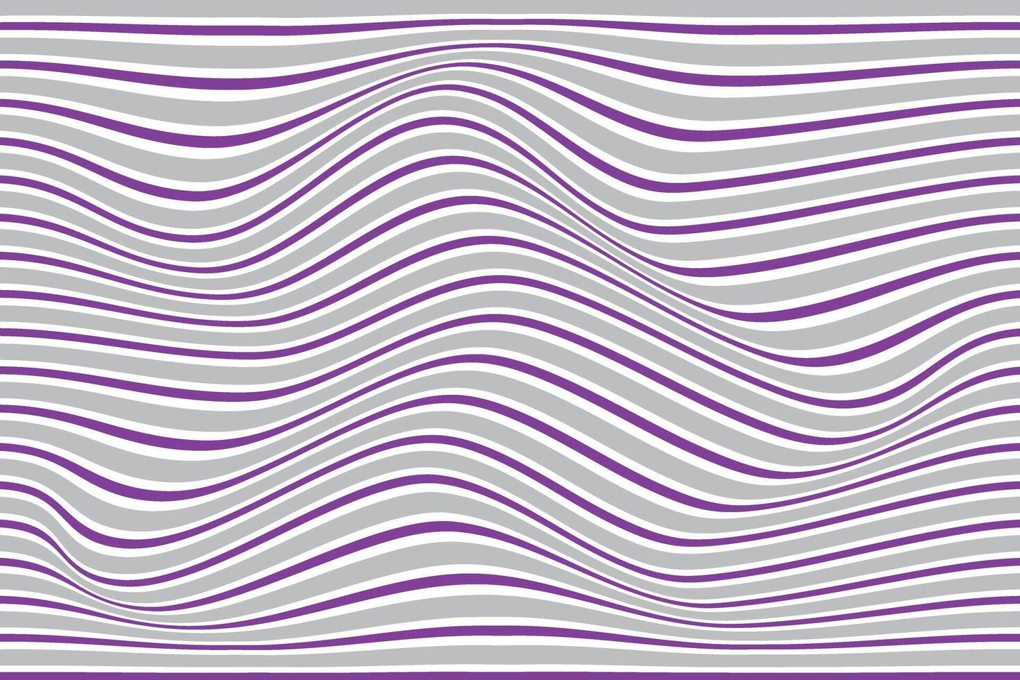 simple abstract grey violet color horizontal wavy line pattern wavy lines illusion a graphic design in purple and gray vector