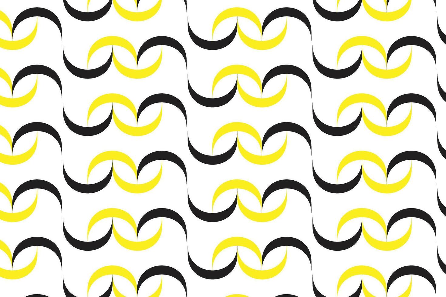 yellow black color simple creative geometric pattern geometric pattern with interlocking c shapes in yellow and black vector