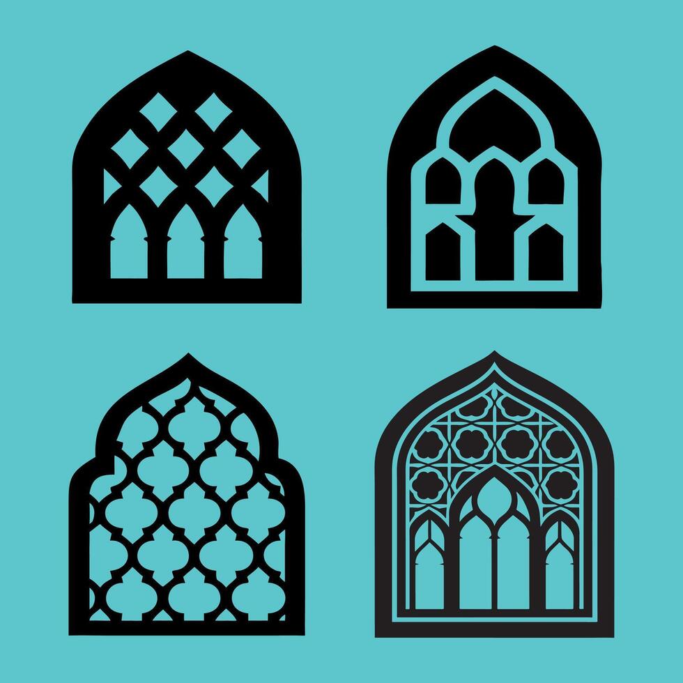 Islamic Decorative Archway Shapes vector