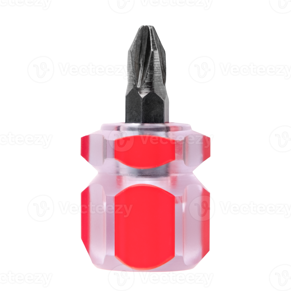 screwdriver with red handle isolated png