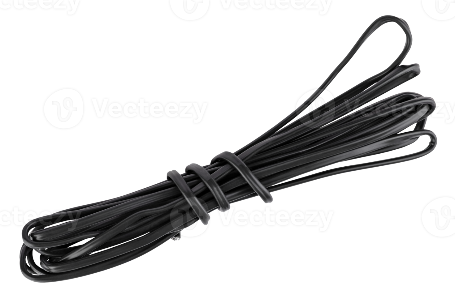 black electrical wire isolated png