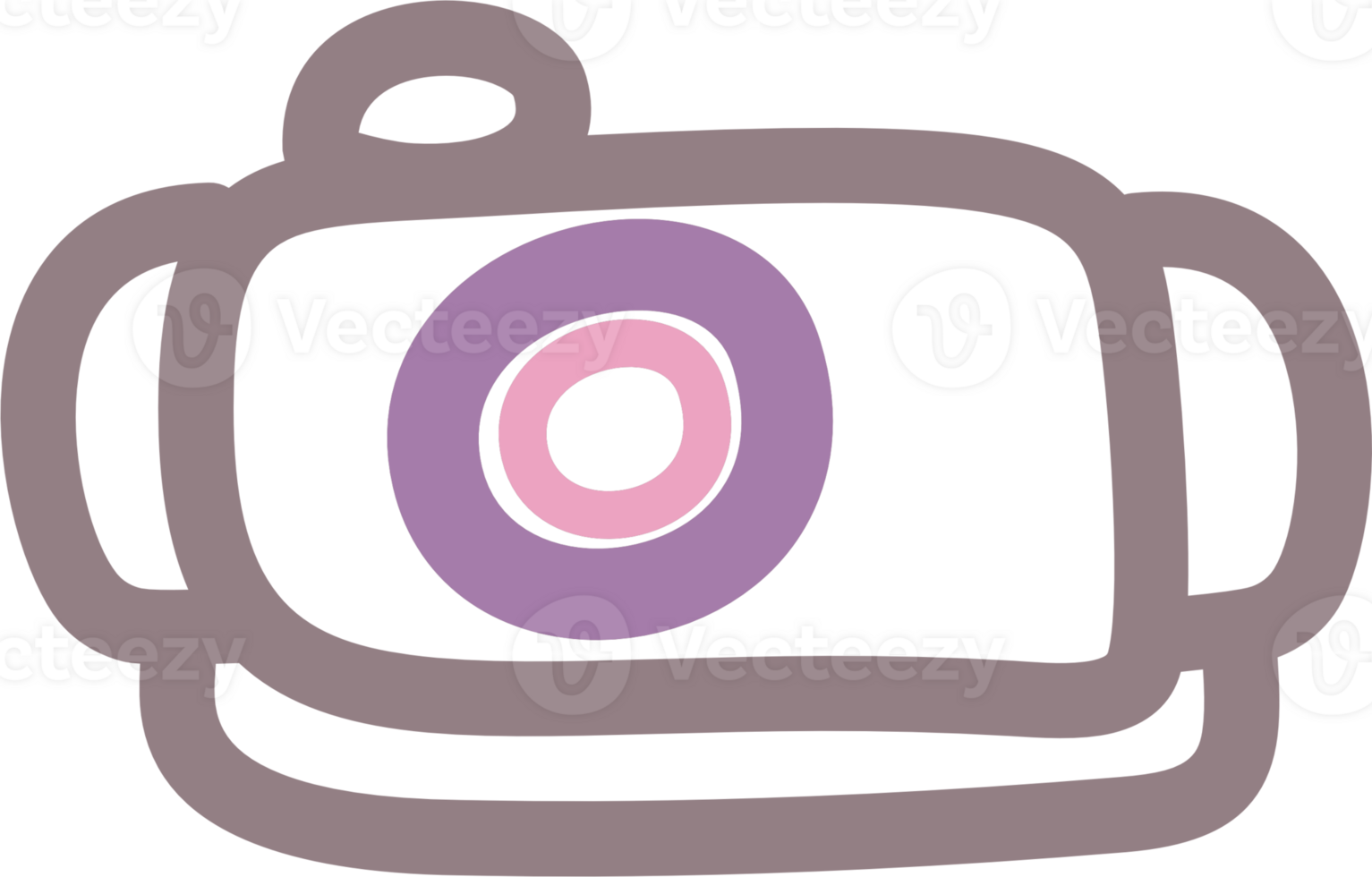 Camera line doodle png