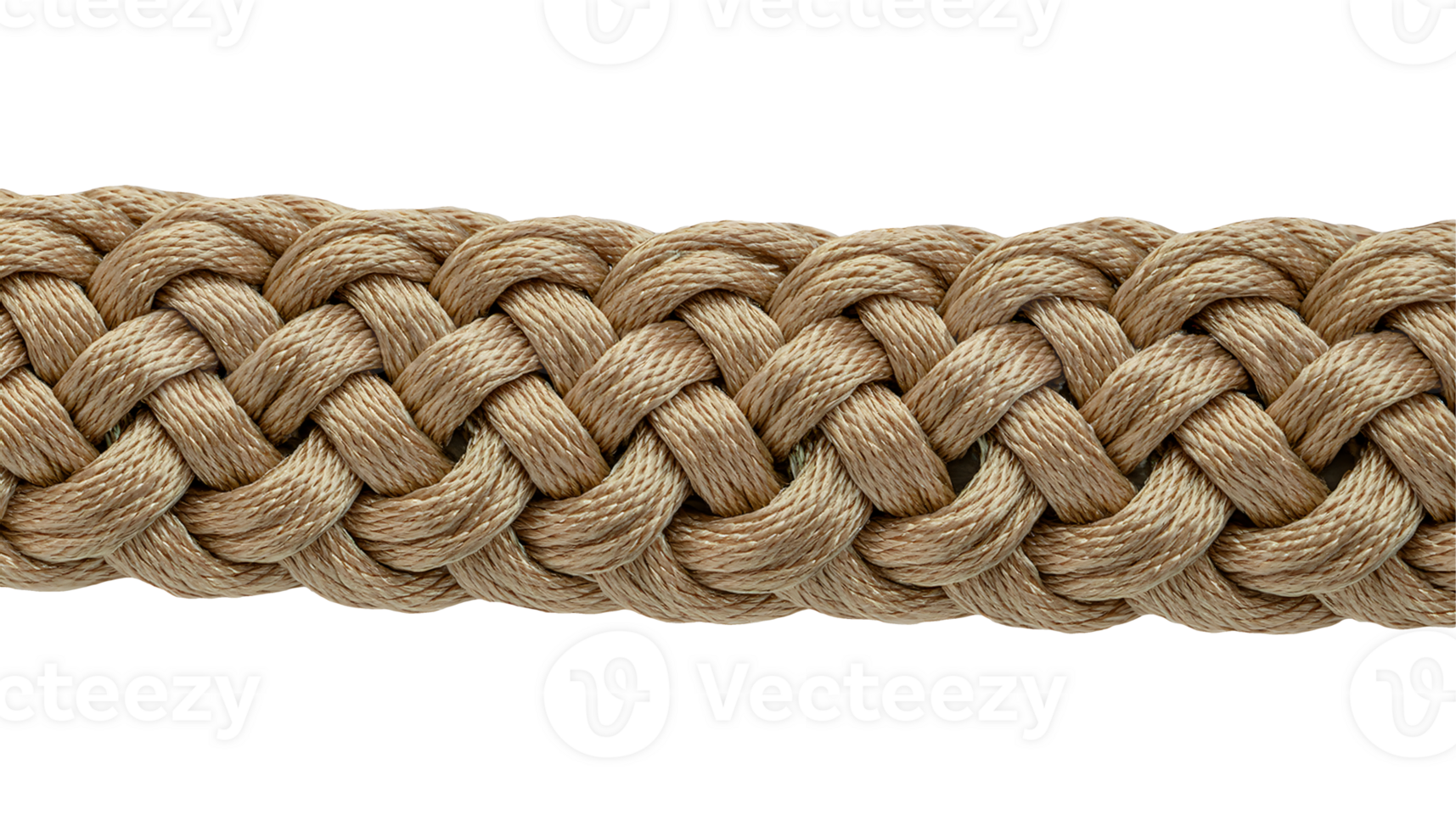 strong braided rope texture close-up with thick intertwined strands, durable synthetic paracord for crafting and utility use on isolated background png