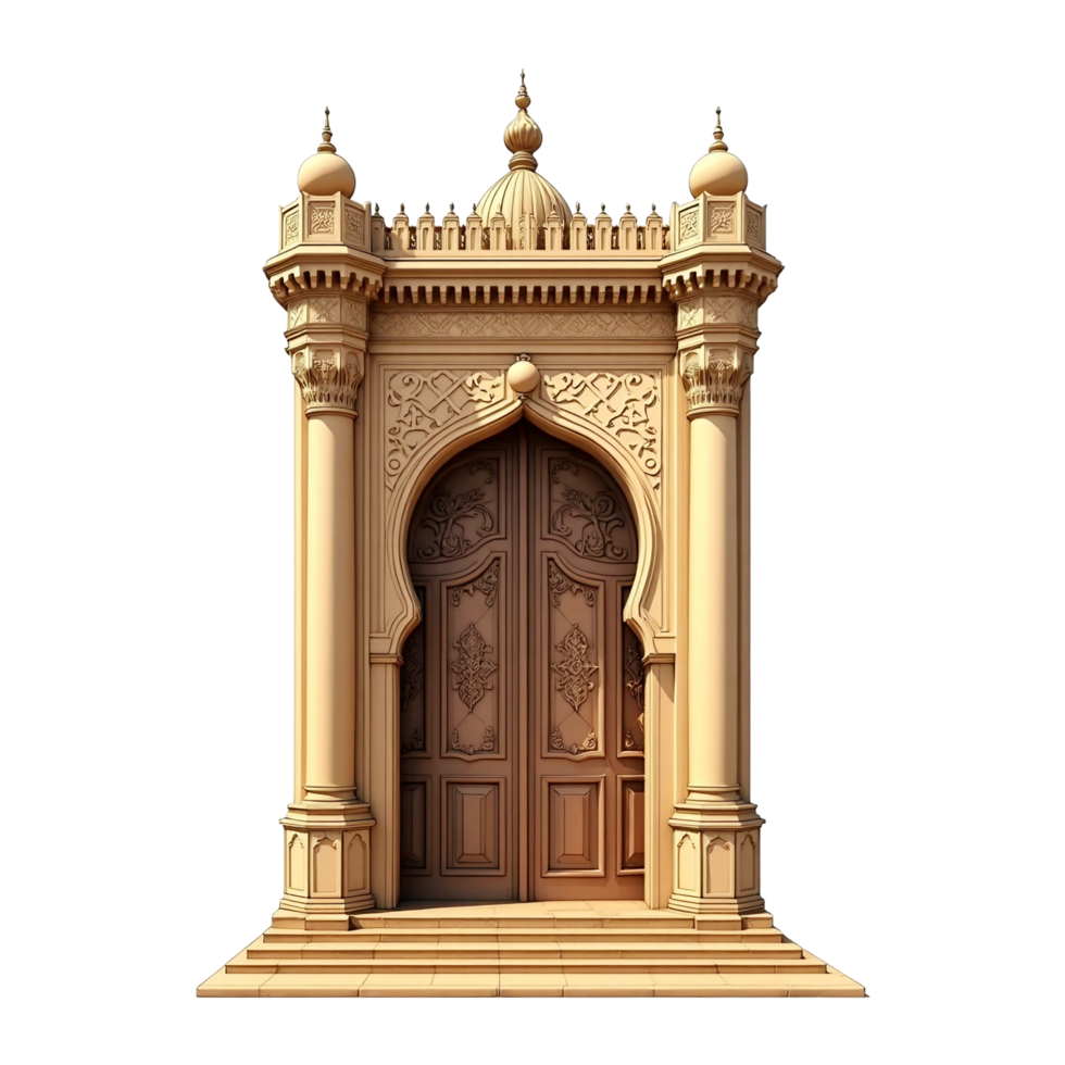 islamic gate design transparent background png