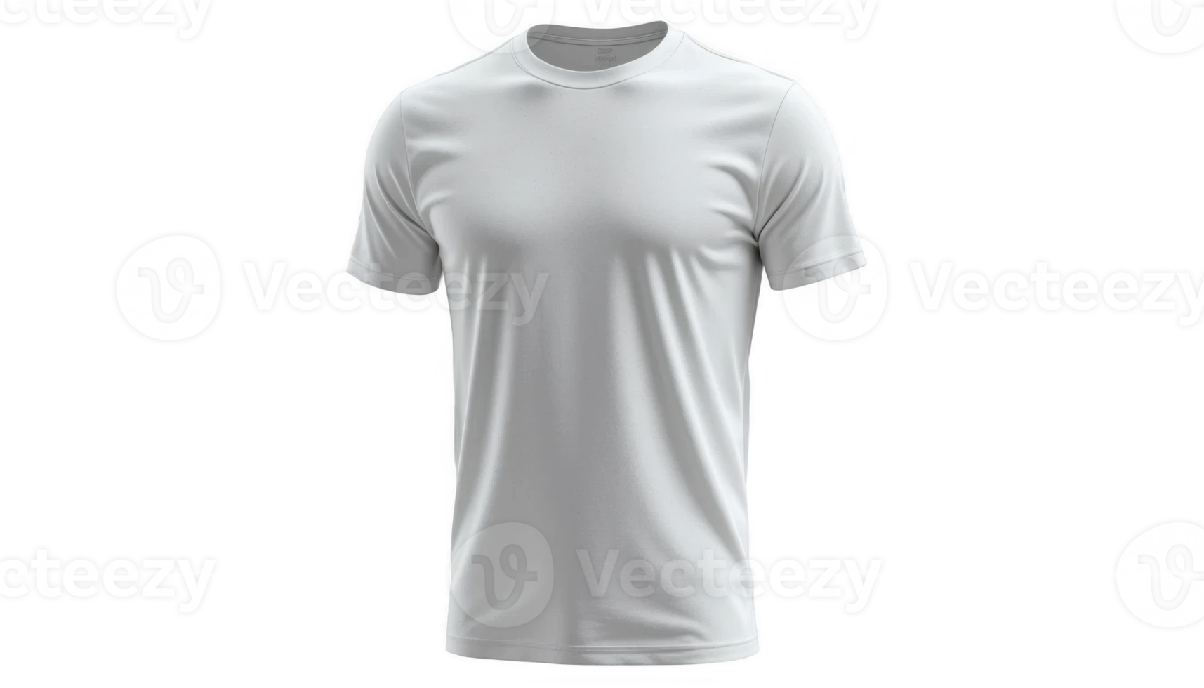 High-Quality Plain White T-Shirt Mockup for Design Presentation png