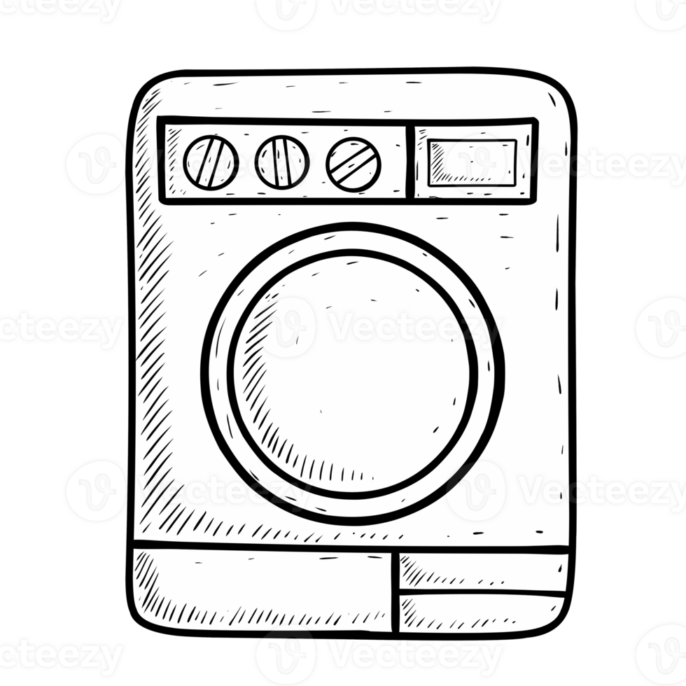 washing machine sketch illustration png