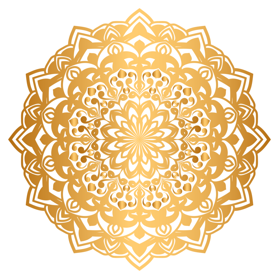 Luxury Golden Mandala Arabic Ornament Islamic Banner Title Frame Text Box Border Transparent Background png
