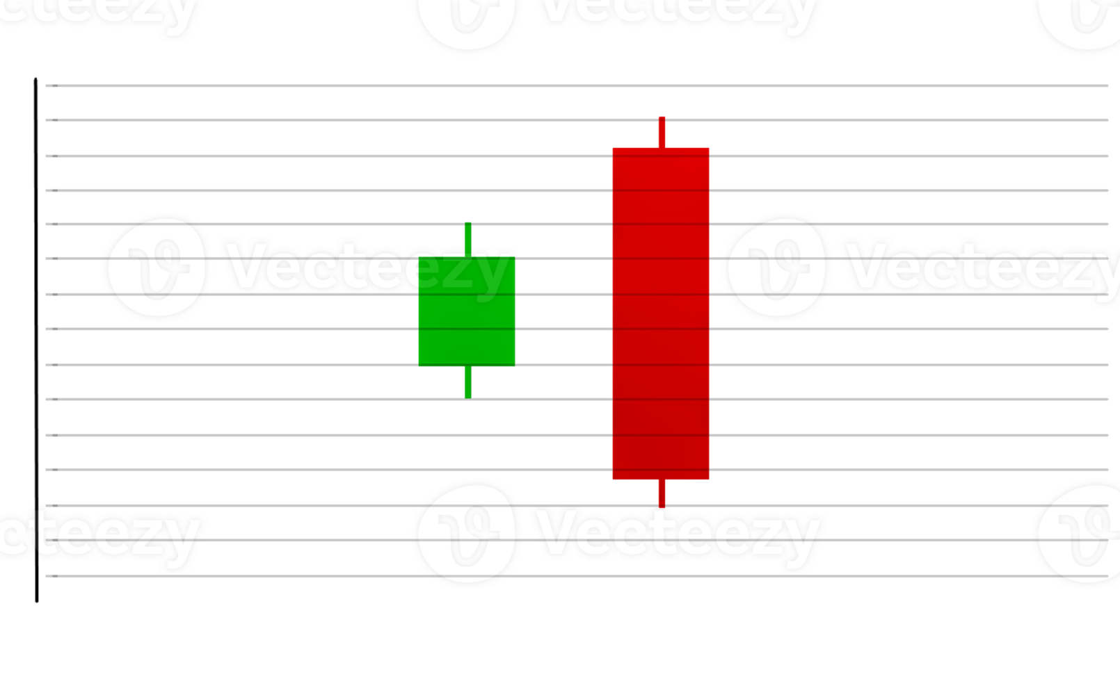 stock chart candlestick chart Cryptocurrency concept of learning to invest in cryptocurrencies a red and green bar chart on a white background png