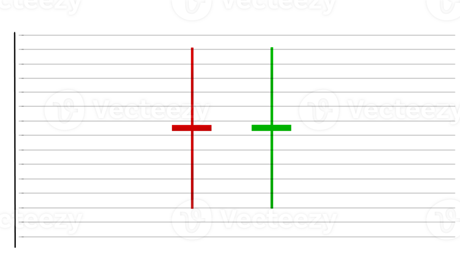 a line graph with two different colors png