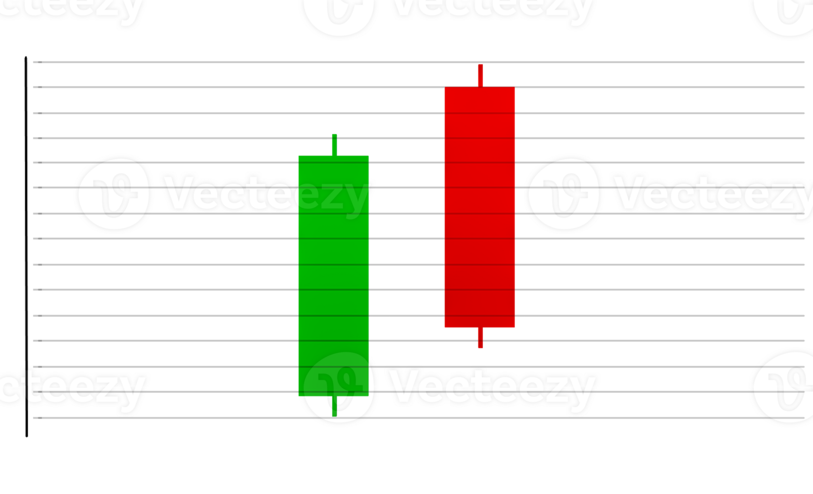 a red and green bar chart on a transparent background png