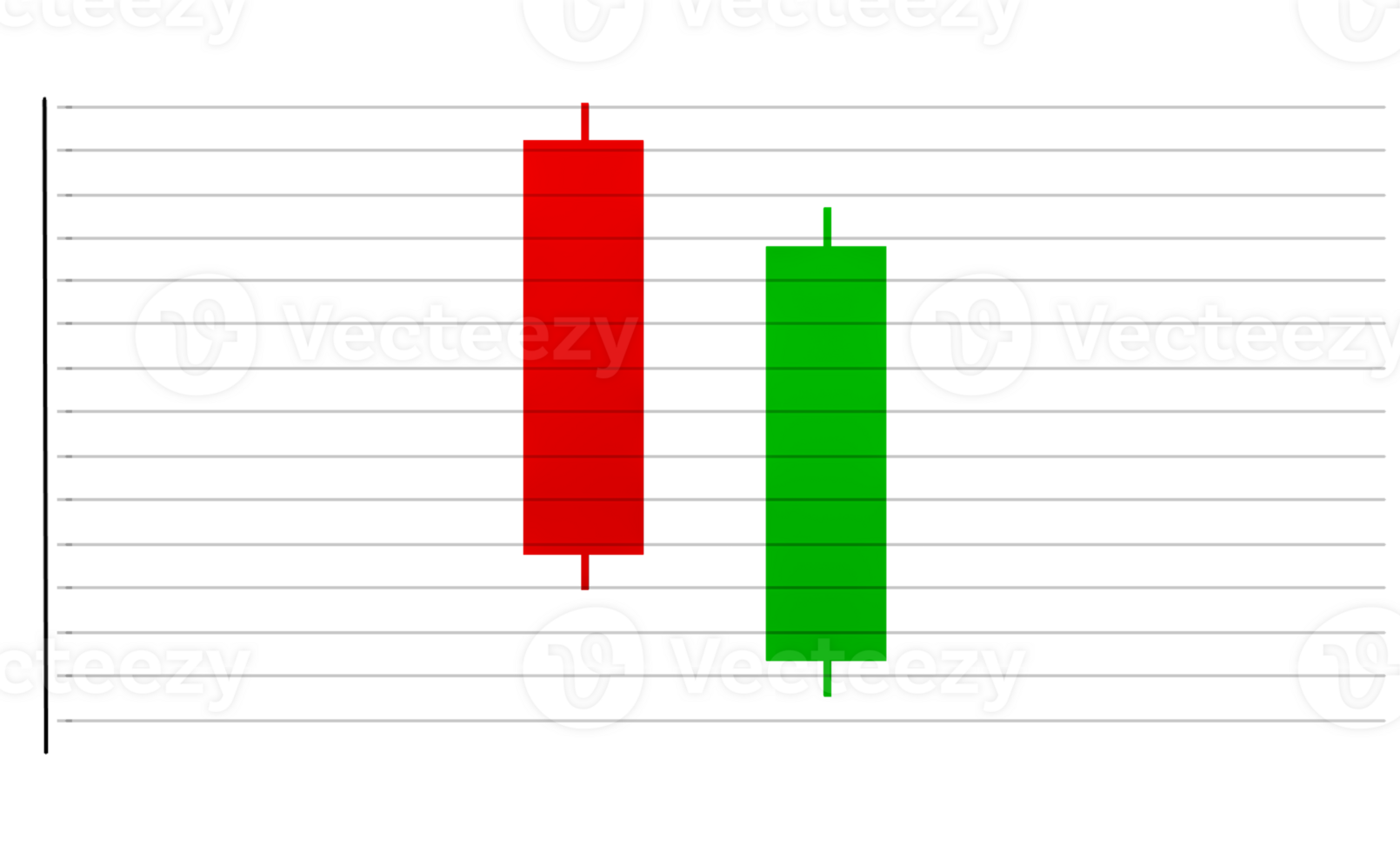 stock chart candlestick chart Cryptocurrency concept of learning to invest in cryptocurrencies a red and green bar chart on a transparent background png