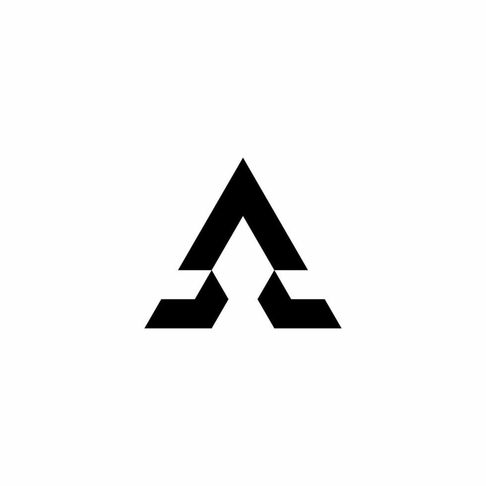 This logo was created using elements of the letter A and a rocket. With the rocket shape as the main element in the logo. vector