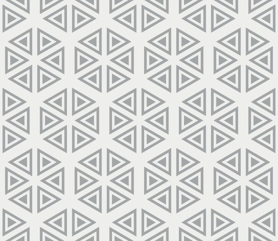 Seamless geometric triangle pattern. Minimalist gray abstract background vector