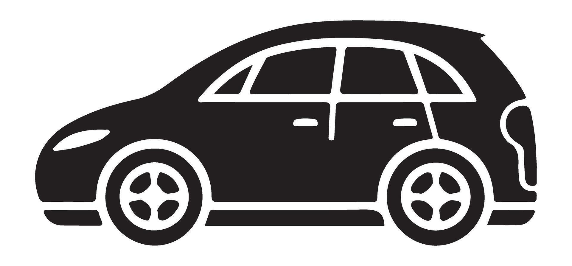 Modern Silhouette SUV Vehicle Icon Design for Car Enthusiasts vector