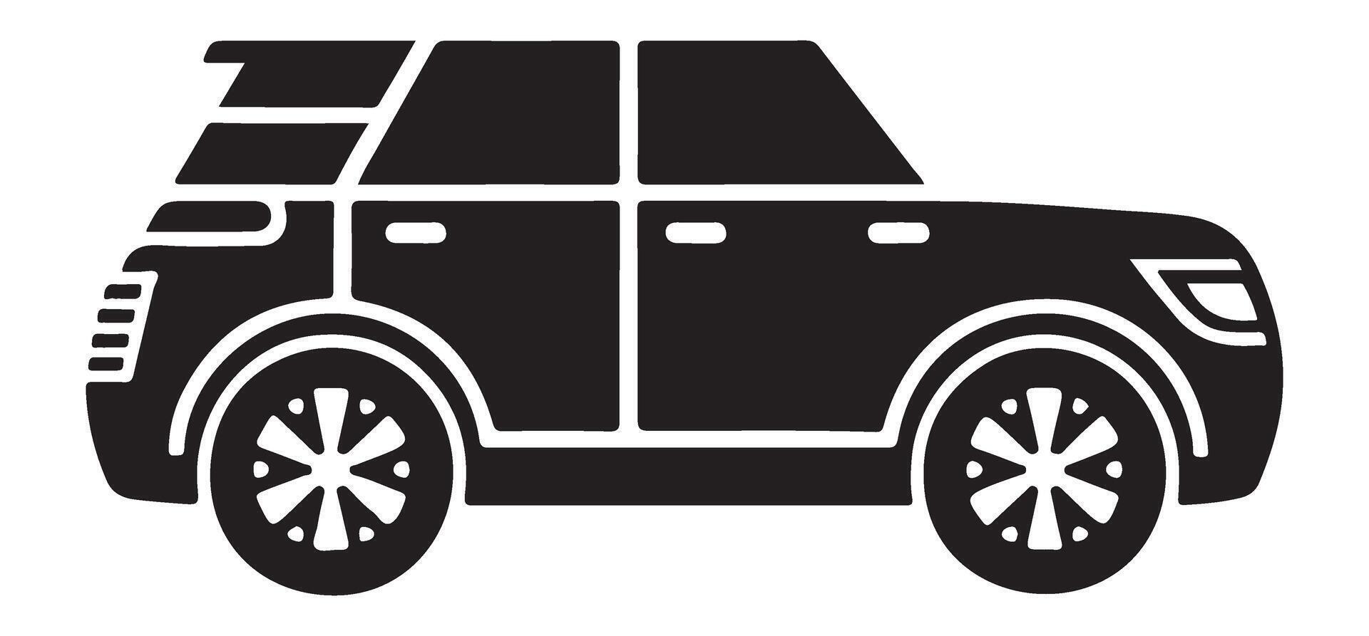 Sport Utility Vehicle SUV Silhouette Art Automotive Design vector