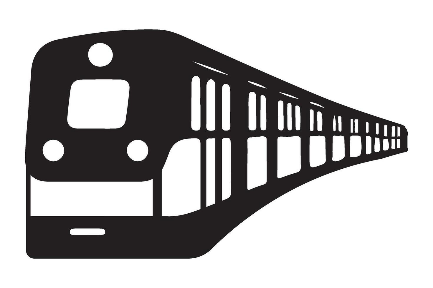 Modern electric train illustration for public transportation solutions vector
