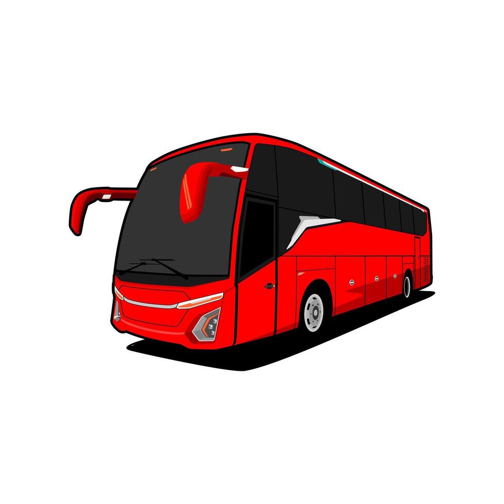 modern bus transport image illustration vector