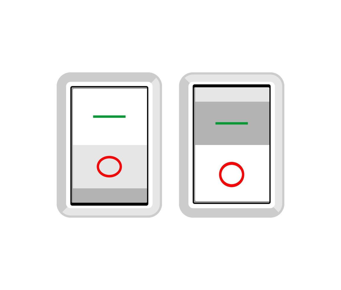 toggle switch electric control illustration vector