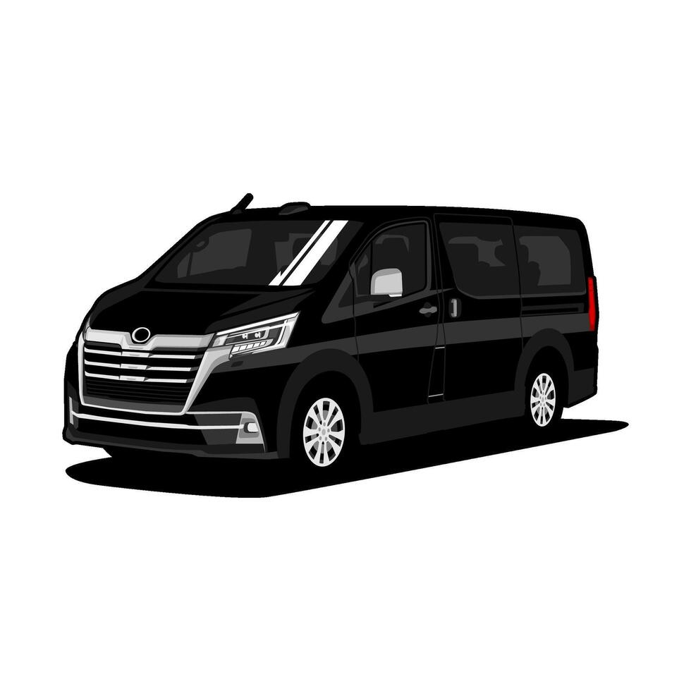 mpv luxury premium car illustration vector