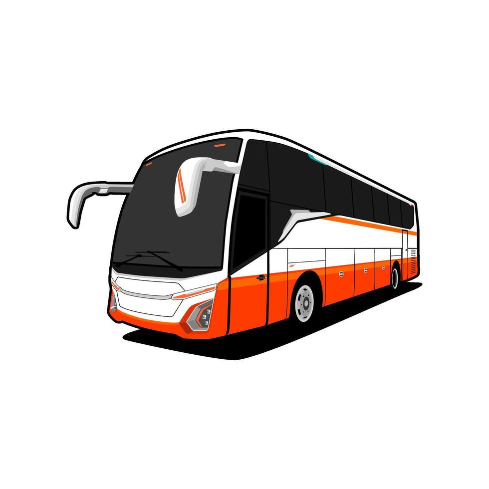 modern bus public transport image illustration vector