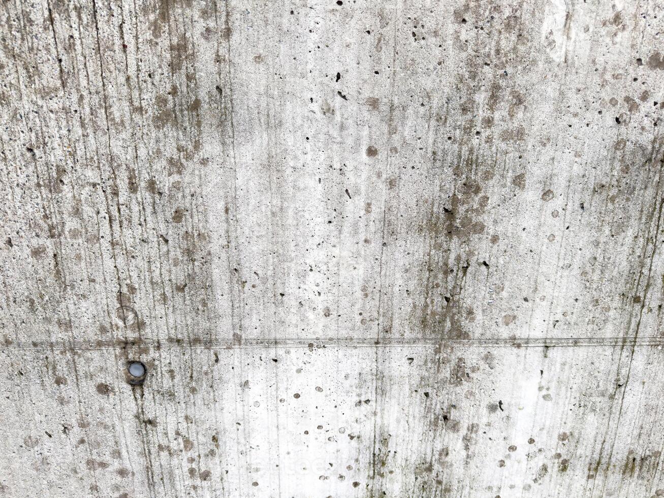 Weathered concrete wall with natural stains and textures photo