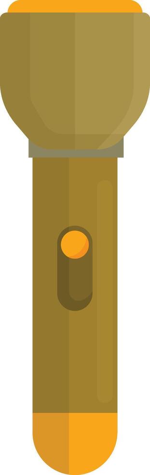 Yellow and Black Flashlight vector