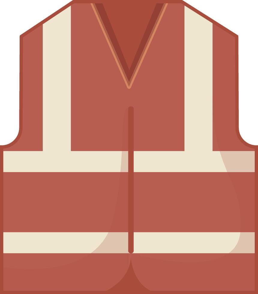 Orange and White Safety Vest vector