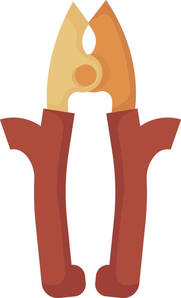 Red and Black Pliers vector