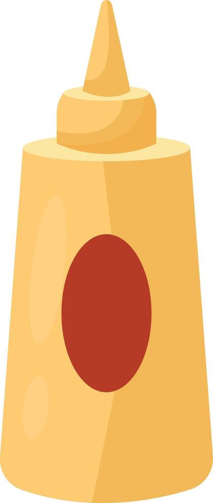 Yellow Mustard Squeeze Bottle vector