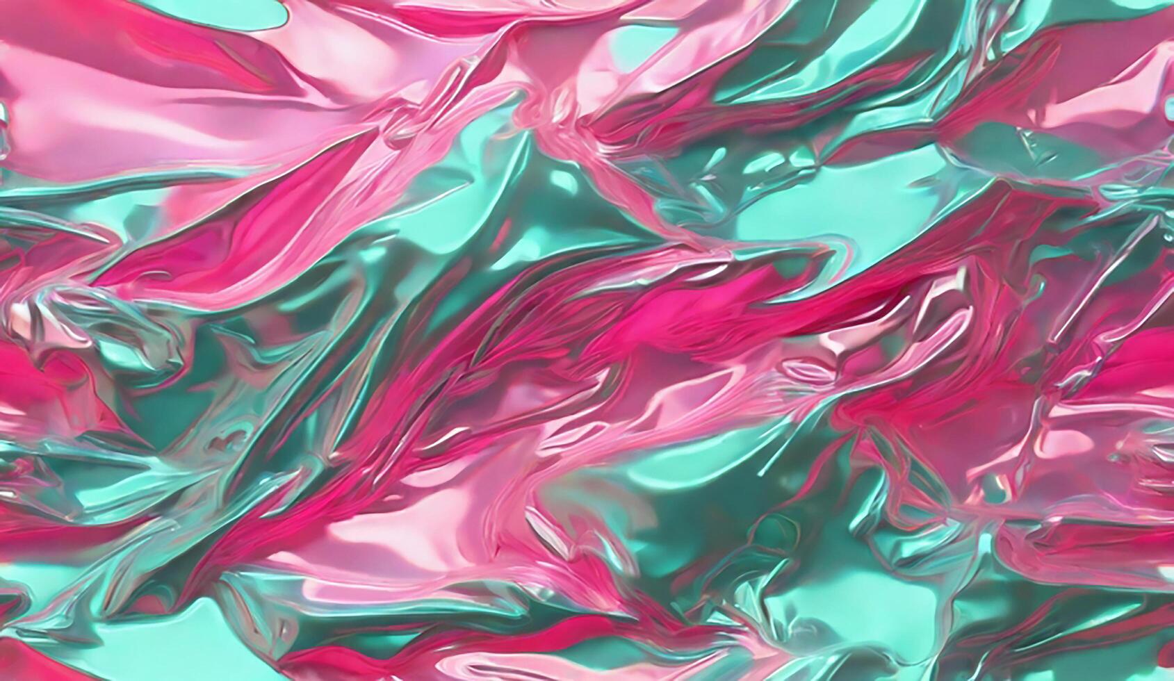 A pink and blue background with a lot of shiny liquid photo