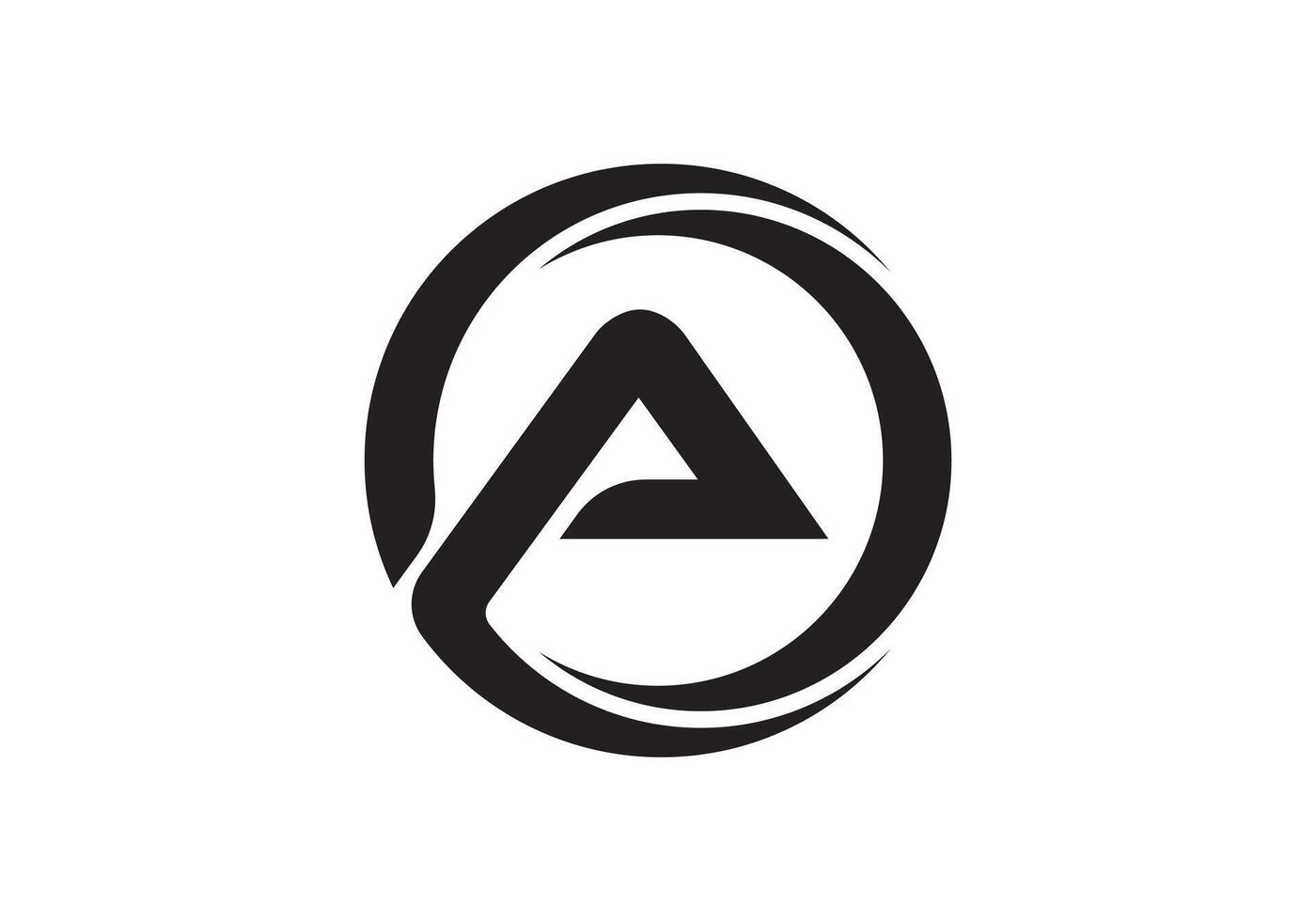 this is a letter A icon design vector