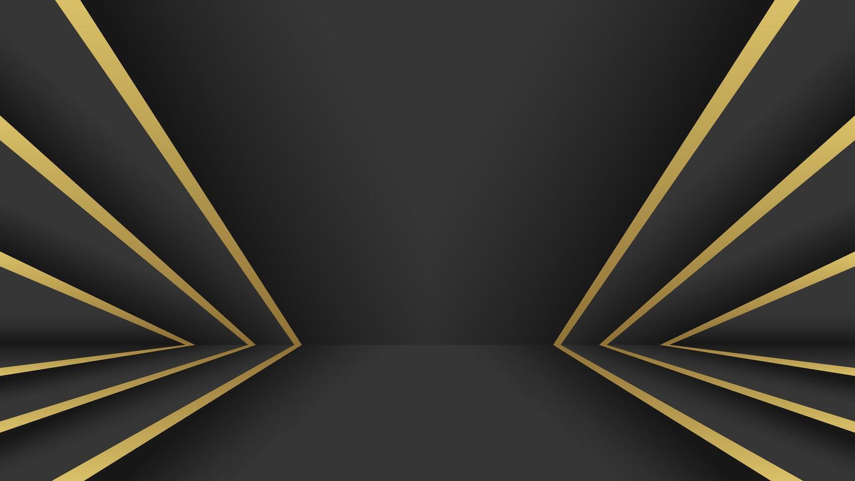 Luxury Elegant Black and Gold Background for Presentation vector