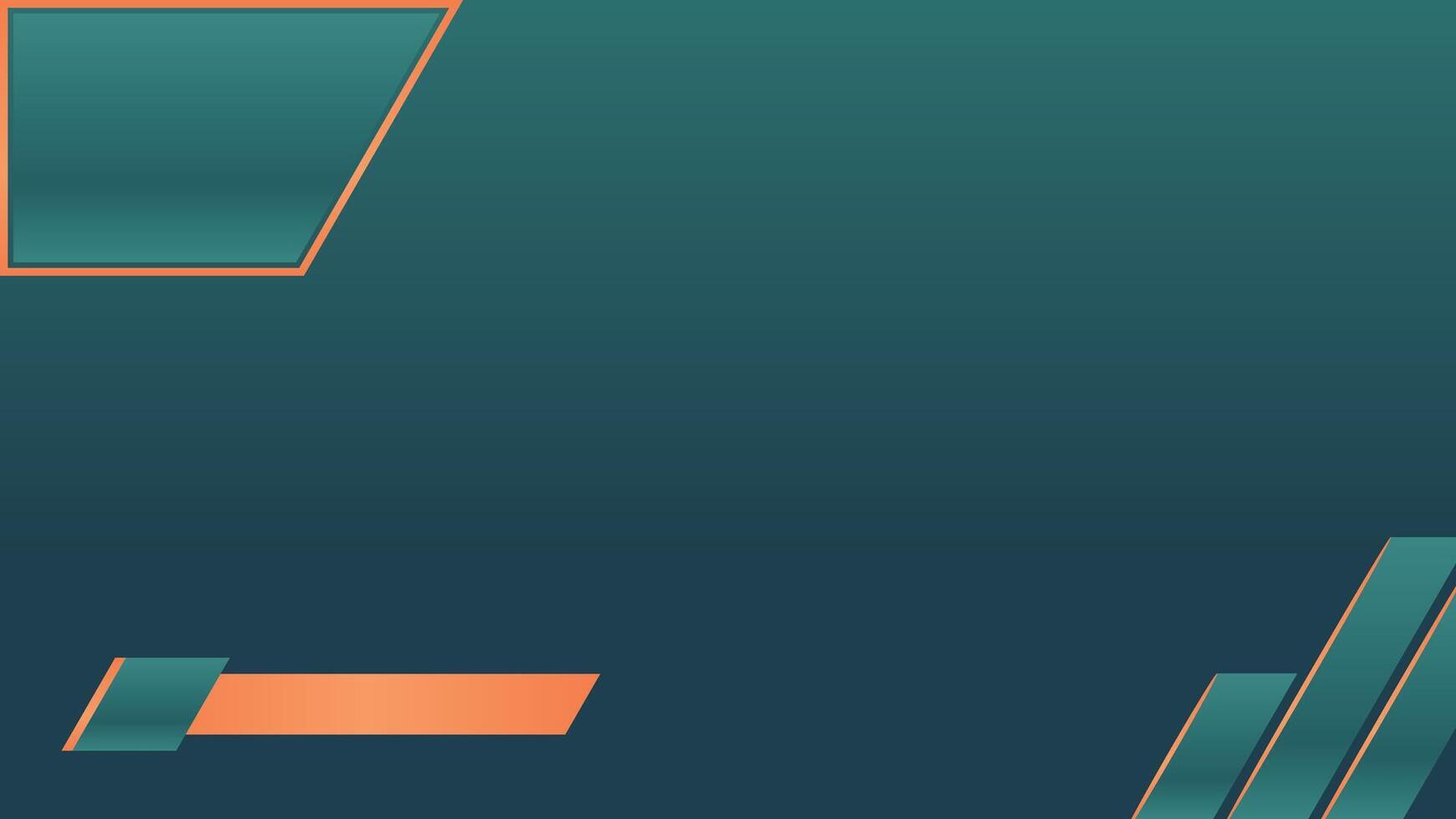 Modern Informative Background in Dark Green and Orange vector